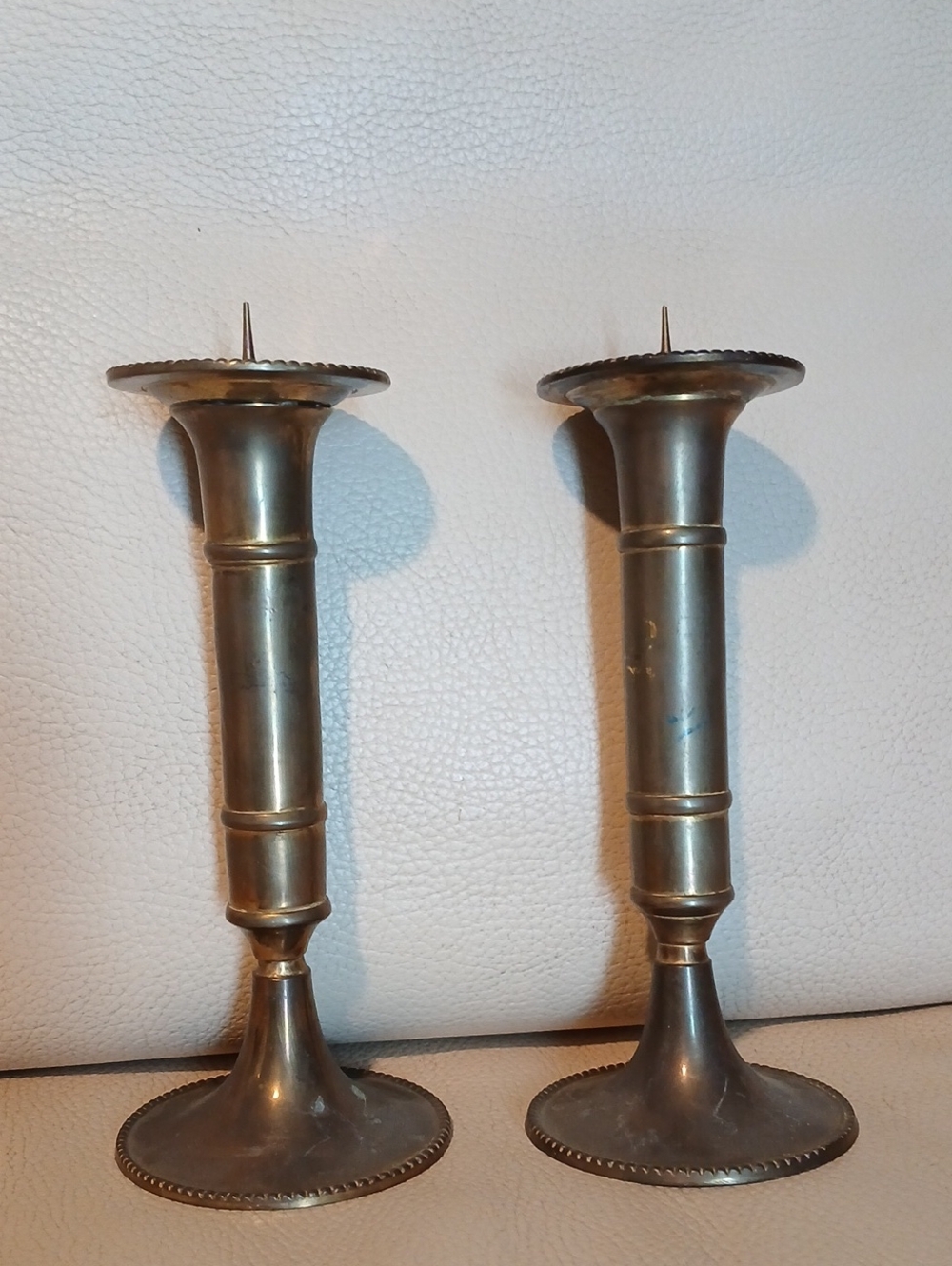 Brass Taper Candle Holders - Pair